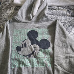 Gray Mickey Mouse Hoodie